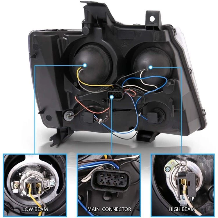 Headlights for 2007 chevy avalanche 5